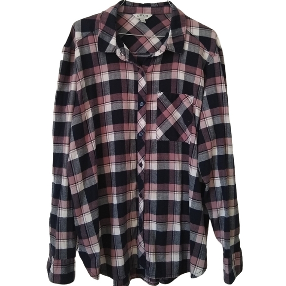 ORVIS plaid button down top Womens size XXL - Picture 12 of 12